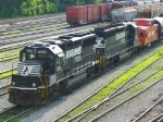 Norfolk Southern 7123 and 3223 and Caboose 555551